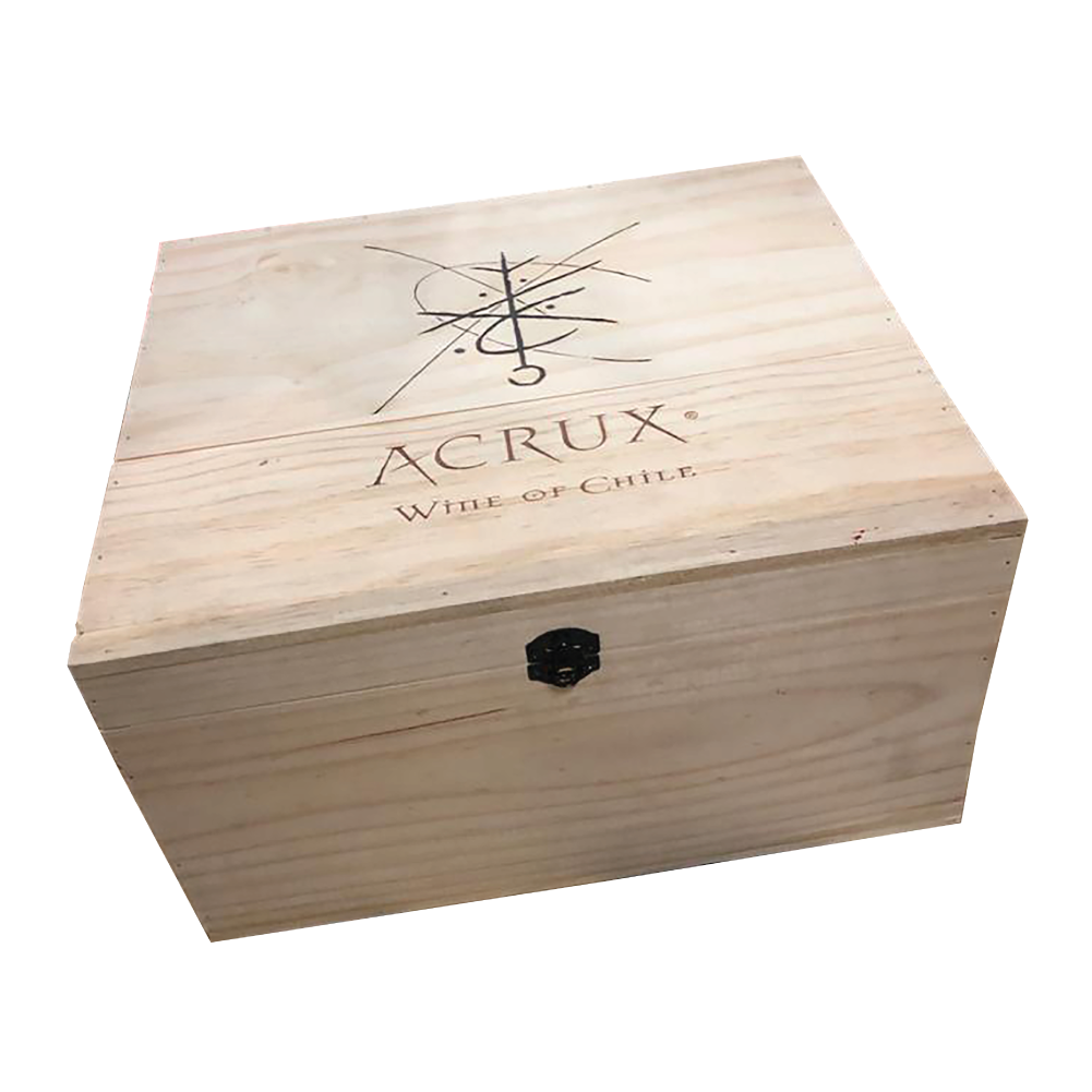 Sutil Acrux 2022 Red Blend Caja de Madera caja 6x750cc - Imagen 3